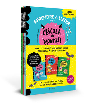 PACK APRENDRE A LLEGIR A L'ESCOLA DE MONSTRES (LLIBRES 1-3)